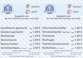 Angebot der Woche von Metzgerei Brunner