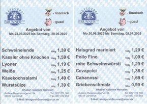 Angebot der Woche von Metzgerei Brunner