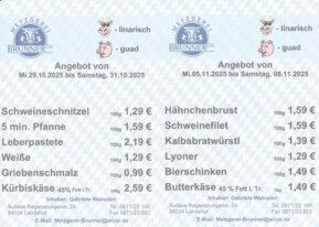 Angebot der Woche von Metzgerei Brunner