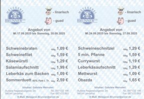 Angebot der Woche von Metzgerei Brunner