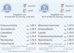 Angebot der Woche von Metzgerei Brunner