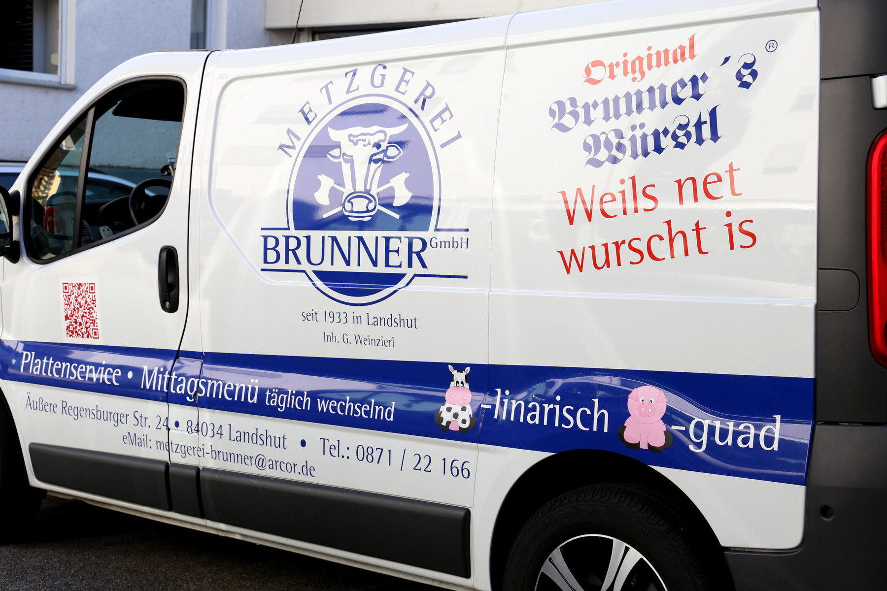 Lieferwagen von Metzgerei Brunner